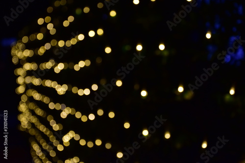 Obraz na płótnie Abstract blur bokeh light background. w salonie