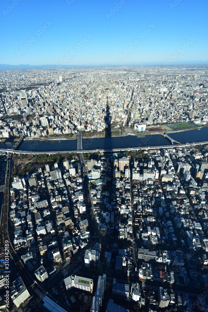 Bird view of Tokyo, Japan Bird view of Tokyo, Japan