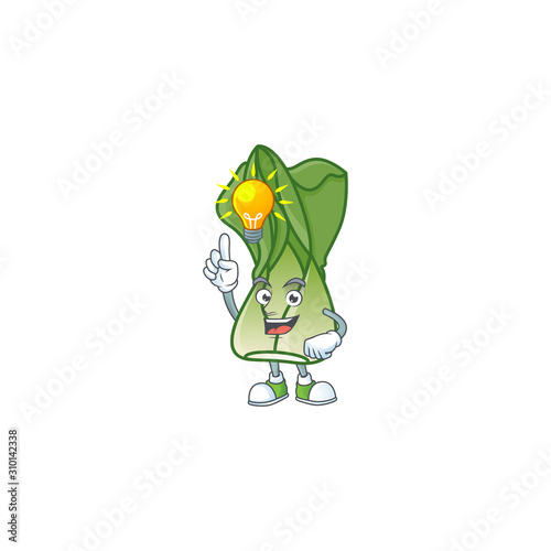 Have an idea cute gesture bok choy on a cartoon style