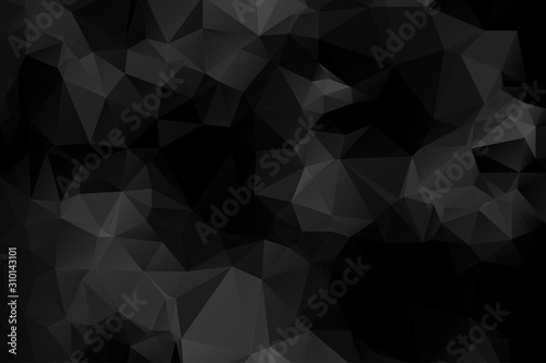 Abstract Black Triangle Polygons Texture