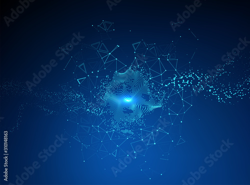 Abstract polygonal shapes