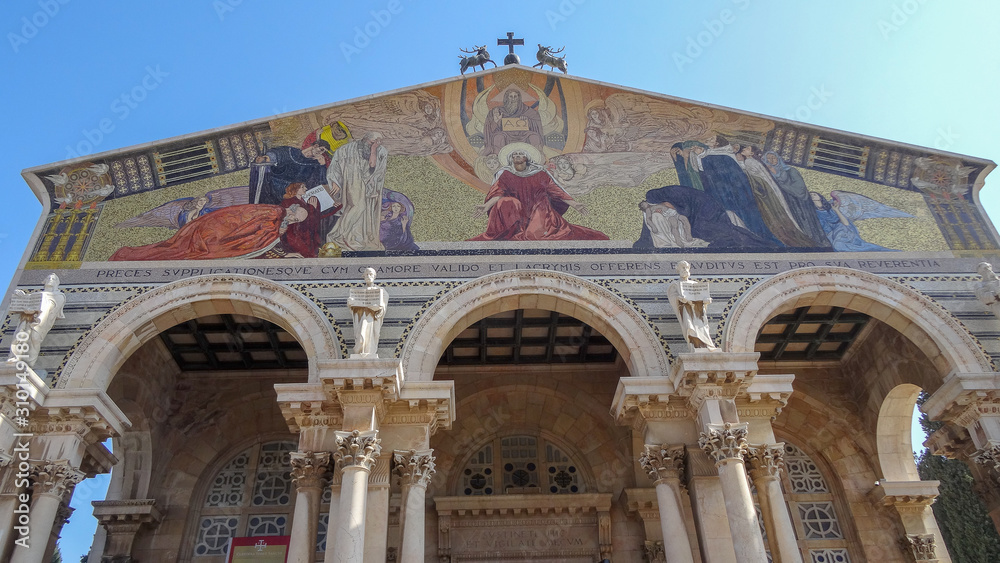 Obraz premium Jerusalem is a place of pilgrimage, Israel