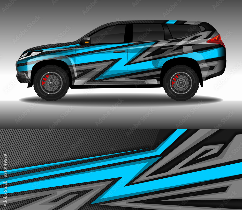 Car wrap decal design vector, custom livery race rally car vehicle sticker and tinting. Car wrap decal design vector, custom livery race rally car vehicle sticker and tinting.