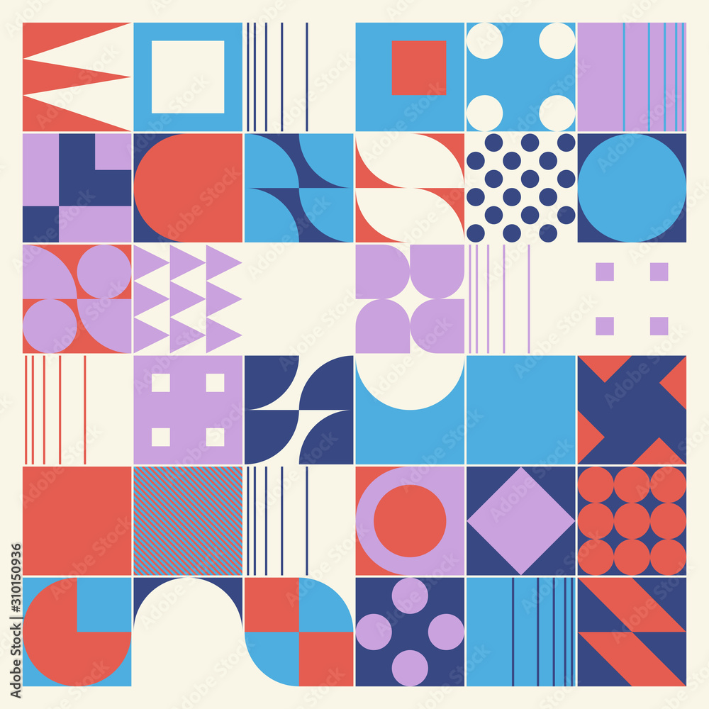 Abstract Mosaic Pattern Design Abstract Mosaic Pattern Design