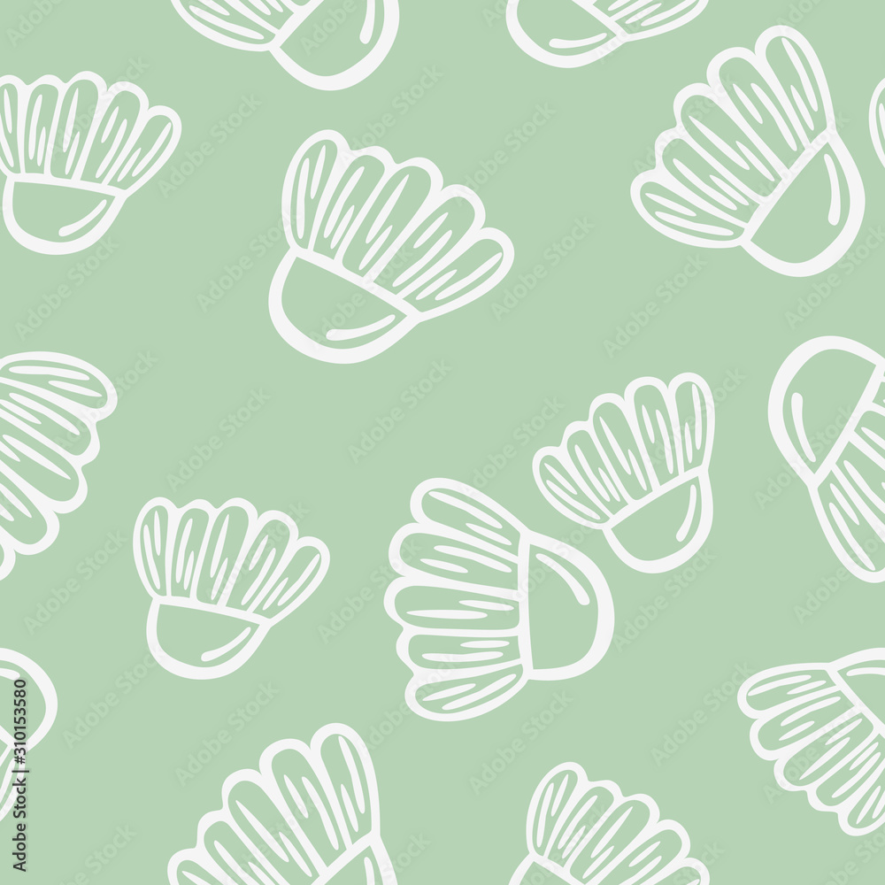 Seamless background with hand-drawn floral pattern. Chamomile. It can be used for decoration of textile, paper and other surfaces. Seamless background with hand-drawn floral pattern. Chamomile. It can be used for decoration of textile, paper and other surfaces.