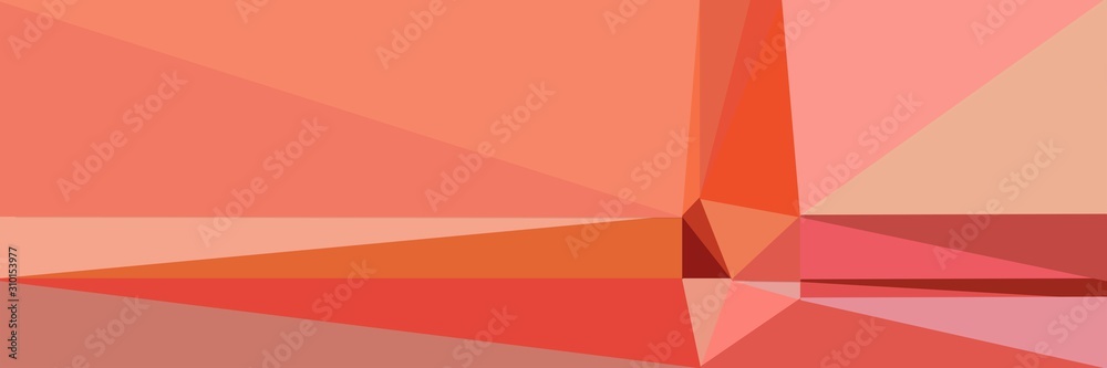 Fototapeta premium abstract horizontal background with geometric triangles