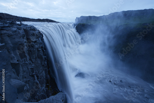 Detifoss waterfall in Iceland summer