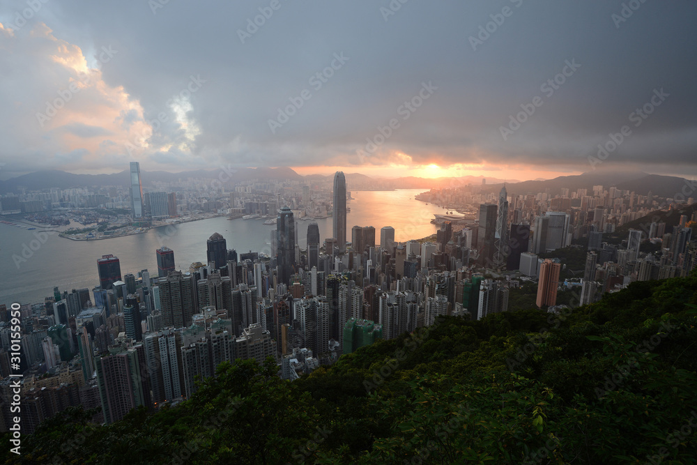 sunrise from the peak