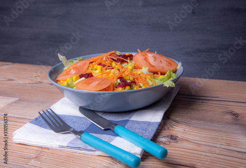 ensalada vegana comida 