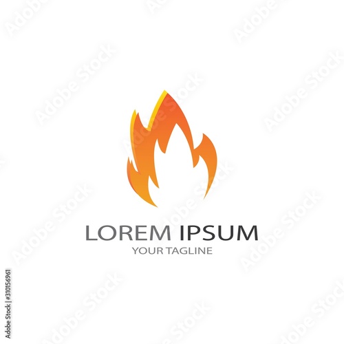 Fire flame vector illustration design template