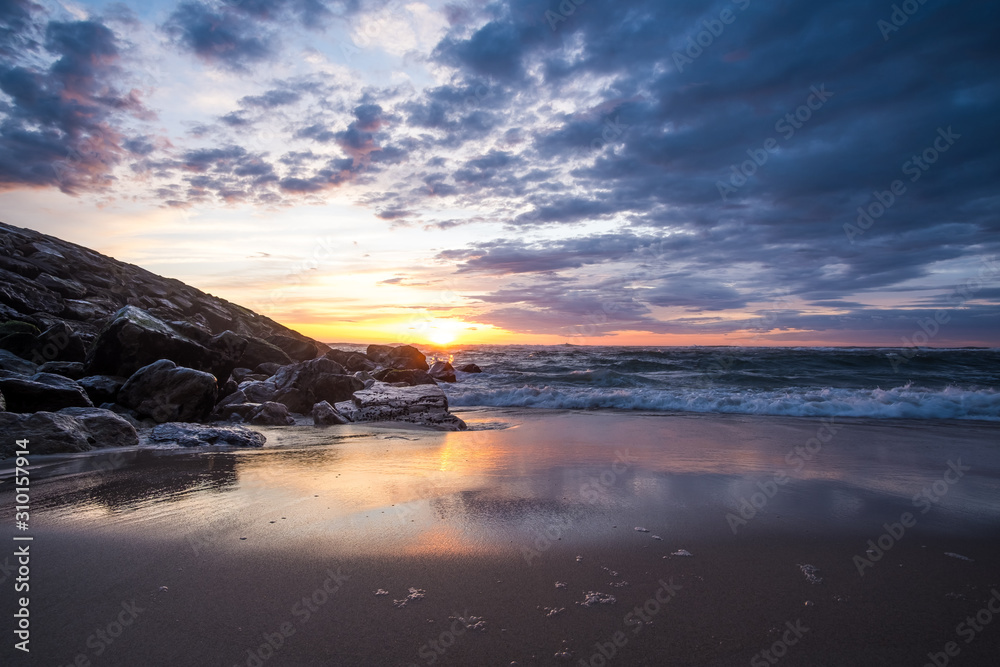 Obraz premium sunset portugal