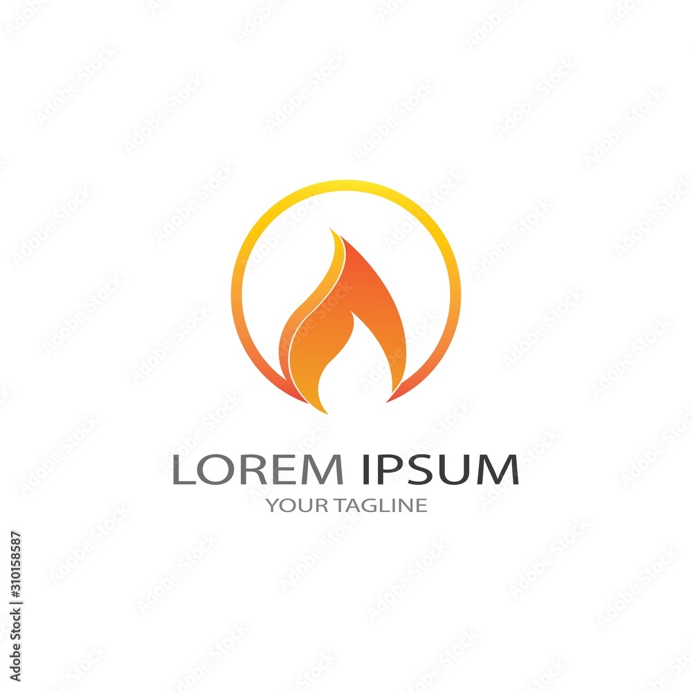 Fire flame vector illustration design template Fire flame vector illustration design template