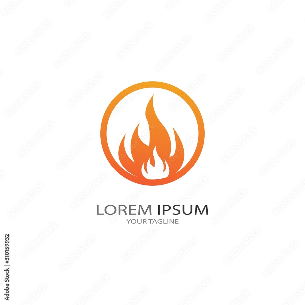 Fire flame vector illustration design template Fire flame vector illustration design template