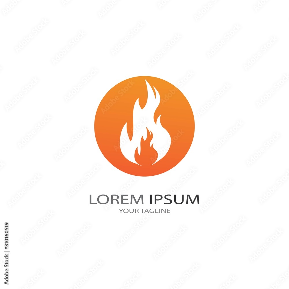 Fire flame vector illustration design template Fire flame vector illustration design template