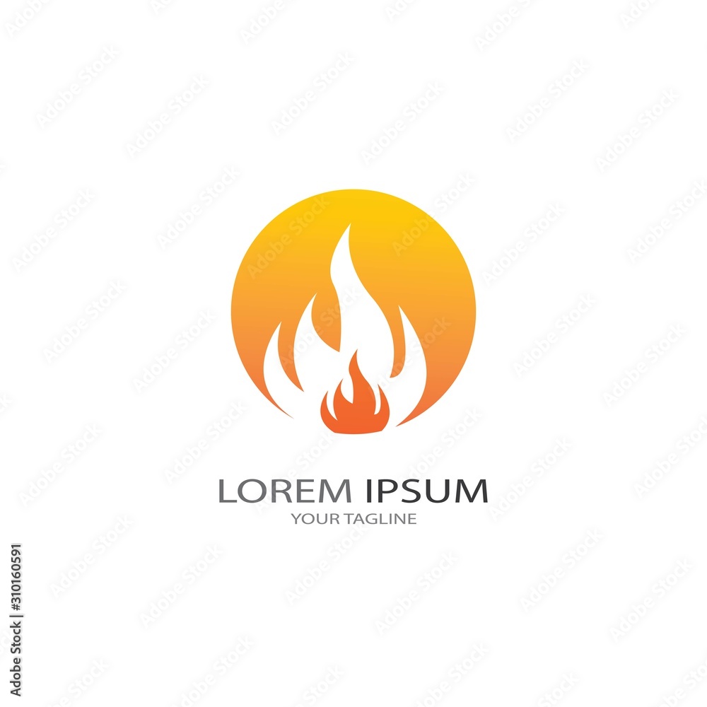 Fire flame vector illustration design template Fire flame vector illustration design template