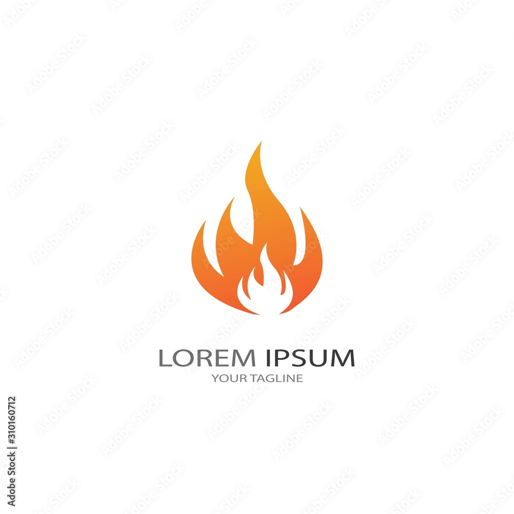 Fire flame vector illustration design template Fire flame vector illustration design template