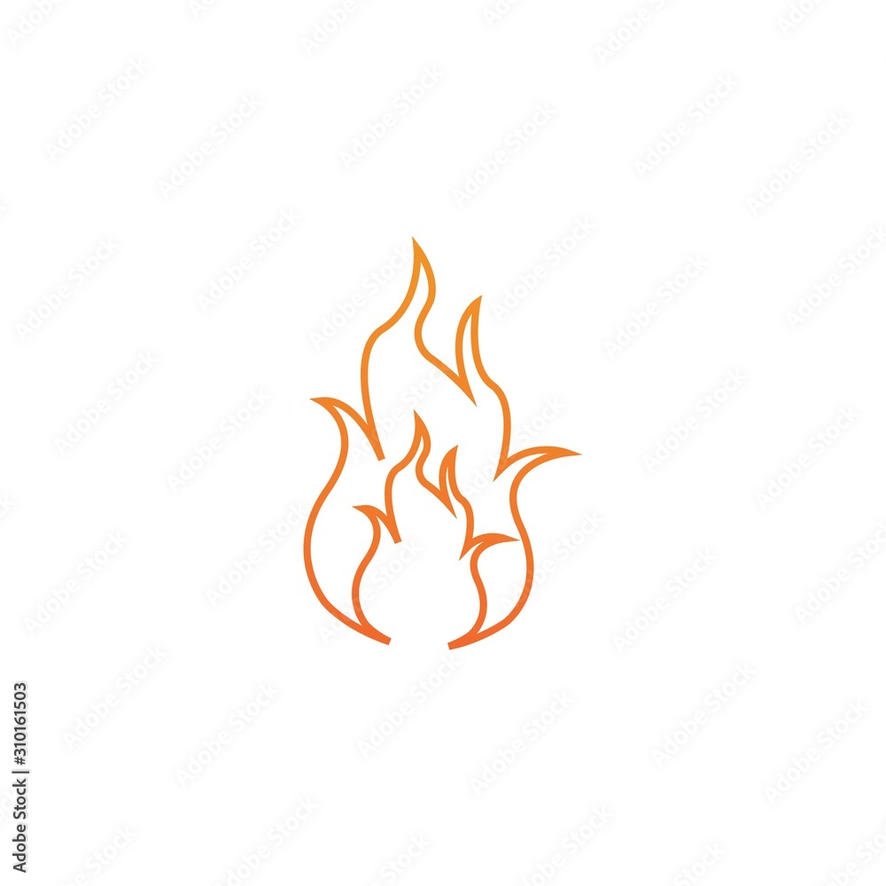 Fire flame vector illustration design template Fire flame vector illustration design template