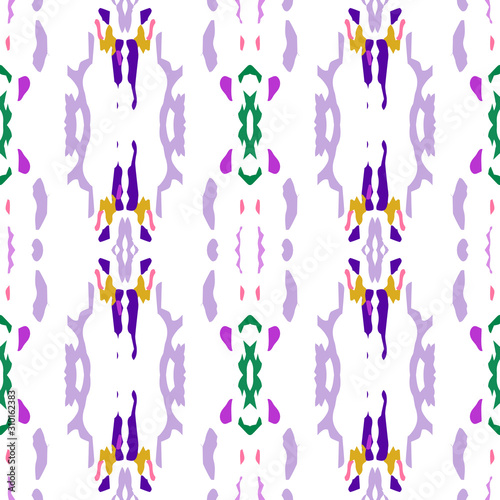 Watercolor Staining. Ikat, Tie Dye Seamless 