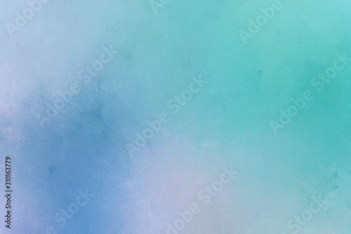 brush painted texture element with sky blue, medium aqua marine and light steel blue