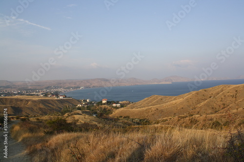 panorama of mountains in the morning