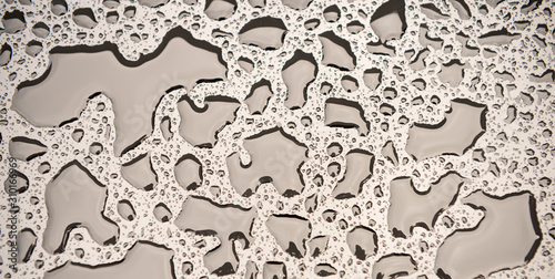 Obraz na płótnie Close up water drops on metal surface can be used for web design w salonie