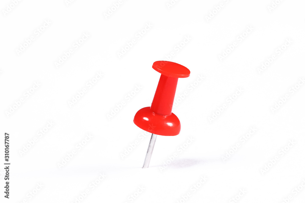 push pin isolated on white background with copy space for your text push pin isolated on white background with copy space for your text