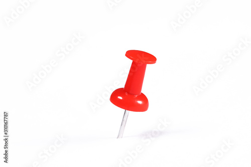 push pin isolated on white background with copy space for your text