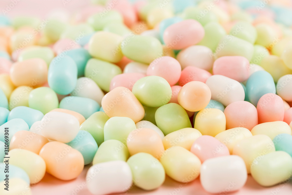 A close-up of colorful and delicious candy A close-up of colorful and delicious candy