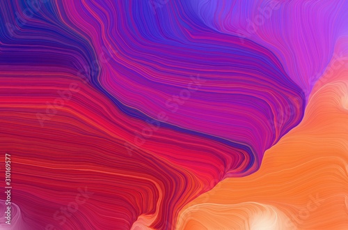 smooth swirl waves background illustration with moderate red, indigo and dark orchid color. can be used as wallpaper, background or texture