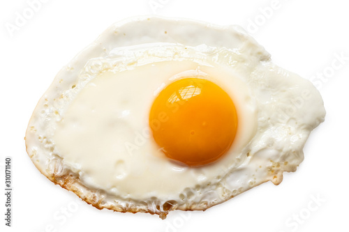 Single fried egg.