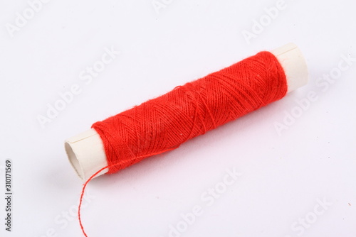 sewing thread isolated on white background