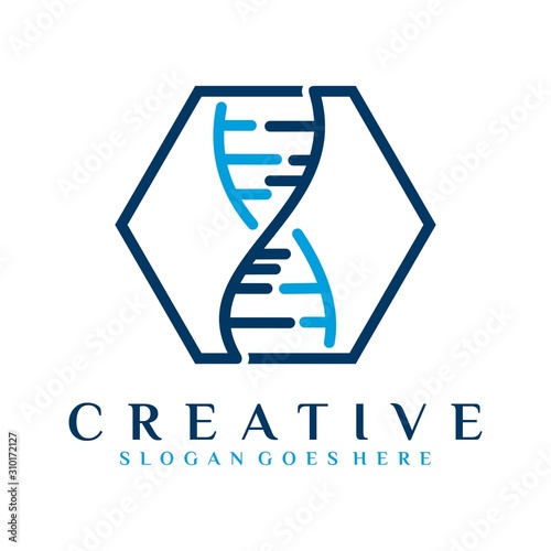 Vektor logo dna creative design template