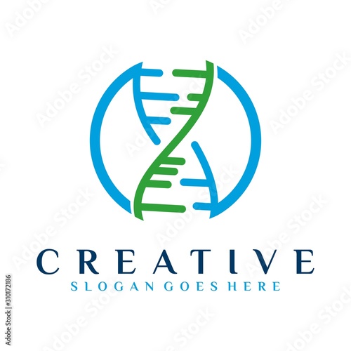 Vektor logo dna creative design template