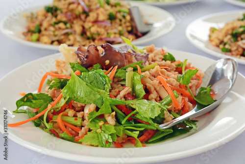 Spicy Minced Pork Salad , thai food