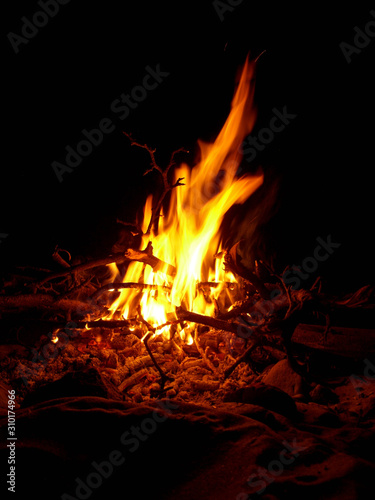 Bonfire on the beach