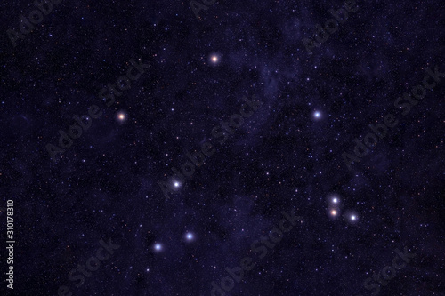 Fototapeta Naklejka Na Ścianę i Meble -  Constellation Libra. Against the background of the night sky. Elements of this image were furnished by NASA.