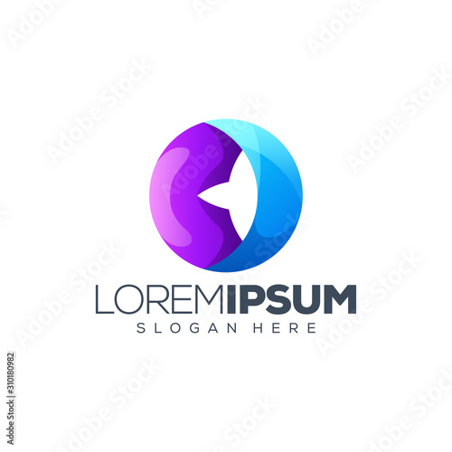colorful logo design vector illustration