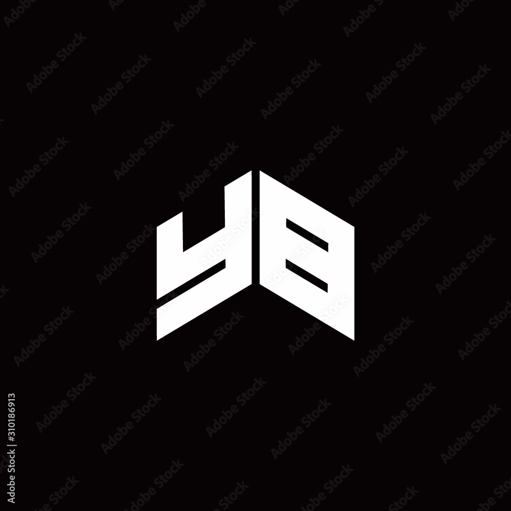 YB Logo monogram modern design template YB Logo monogram modern design template