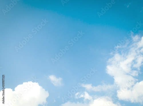 Blue sky and white clouds