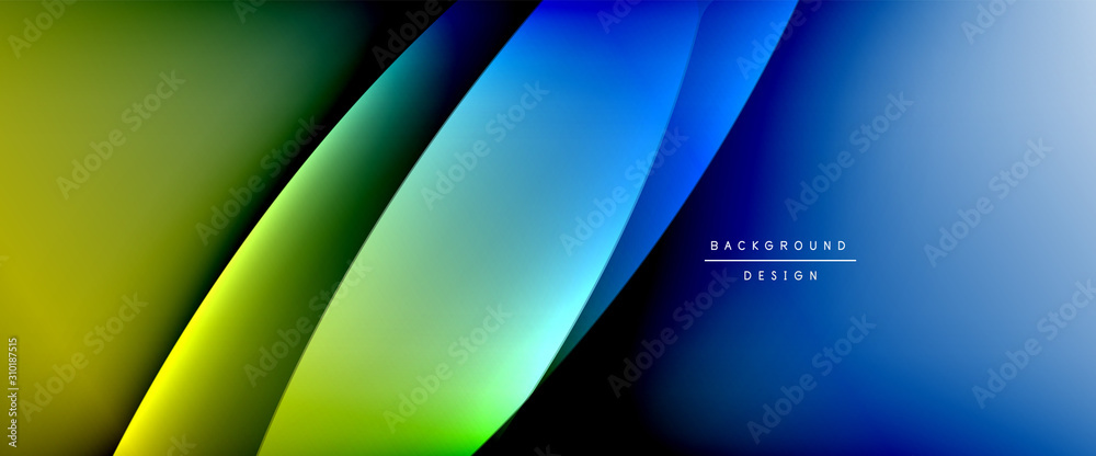 Wave liquid style lines with shadows and light on gradient background. Trendy simple fluid color gradient abstract background with dynamic straight shadow line effect Wave liquid style lines with shadows and light on gradient background. Trendy simple fluid color gradient abstract background with dynamic straight shadow line effect