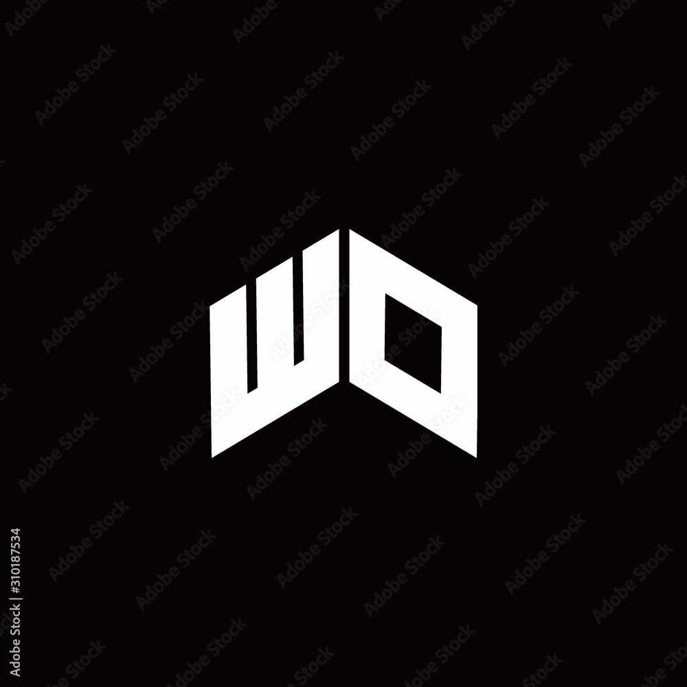 WO Logo monogram modern design template WO Logo monogram modern design template