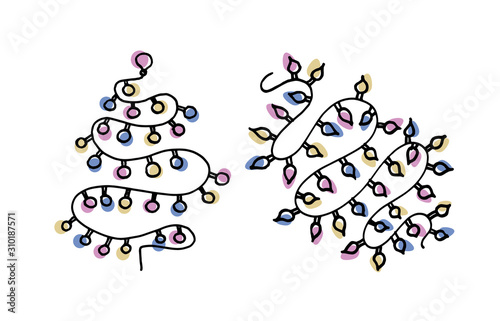 New Year and holiday garland