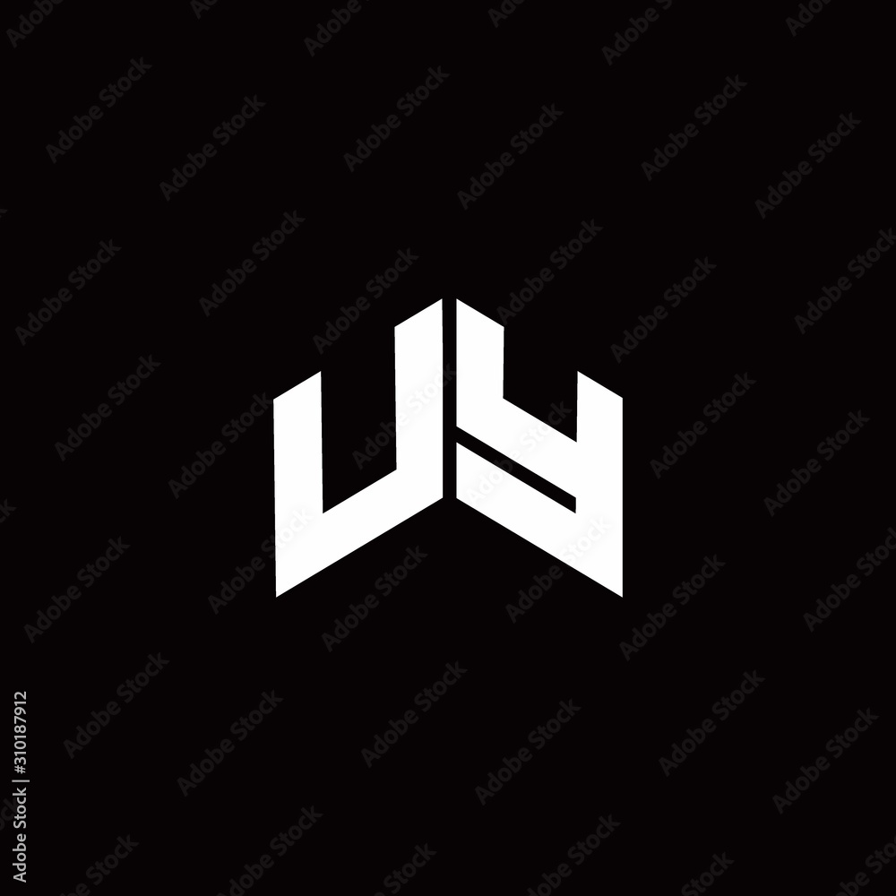 UY Logo monogram modern design template