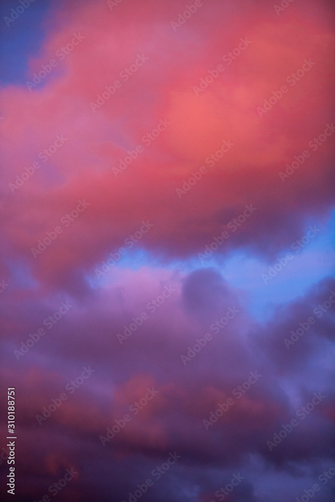 Naklejka premium Colour clouds 