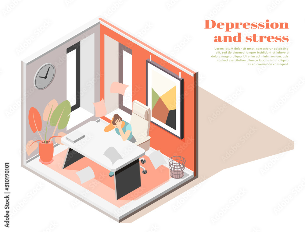 Stress Depression Isometric Composition 