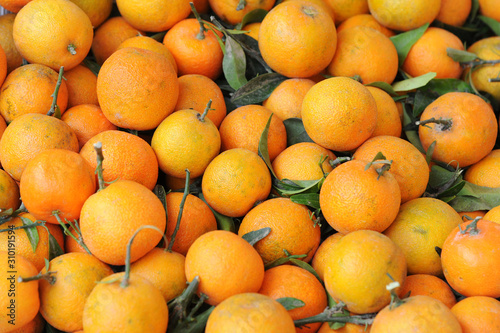 seasonal fruit and vegetables - shopping at the market - mandarin oranges and vitamin c