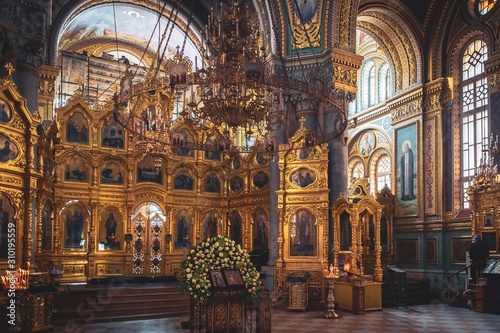 Interior of St. Elijahs Monastery in Odesa, Ukraine. © Serhii Khomiak