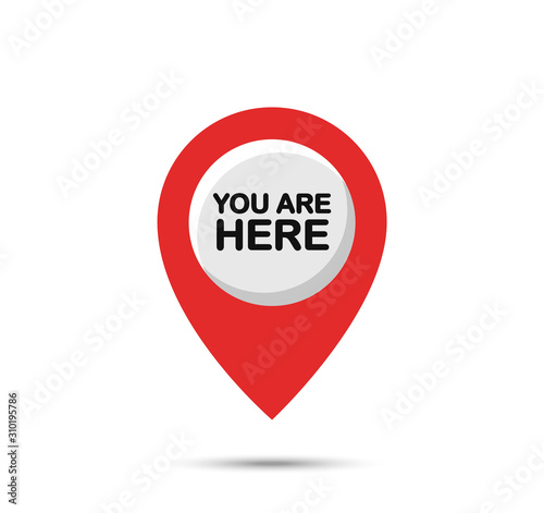 You are a here. Marker and pointer icon. Free Download You are a here. Marker and pointer icon. - GFXLoad