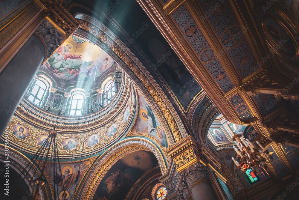 Interior of St. Elijahs Monastery in Odesa, Ukraine.