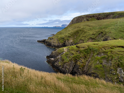 Scenic view of Erris Peninsula, Erris Head Loop Walk, Glenamoy, Belmullet, County Mayo, Ireland